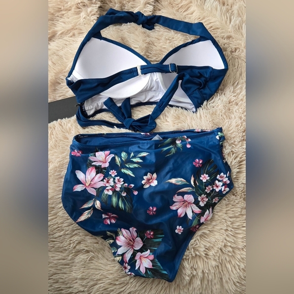 Halter Top High Waisted Bikini #1072 - Picture 3 of 14